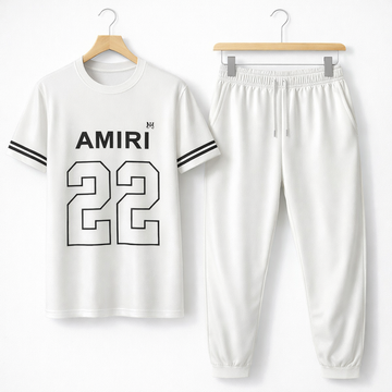 AMIRI White Micro Interlock Tracksuit For Men